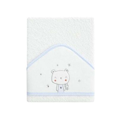 Maxicapa Baño 100*100 Oso Polar Azul