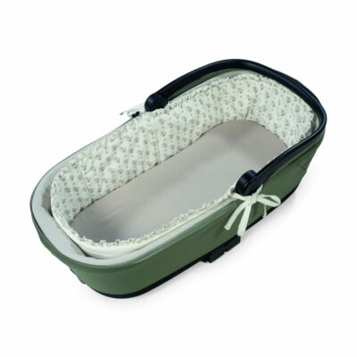 CUBRE CUCO VARILLAS + SÁBANA AJUSTABLE CUCO BOTTON FLORES WALKING MUM