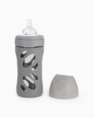 BIBERON TWISTSHAKE 260ML GLASS GREY