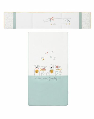 COLCHA+PROTECTOR CUNA 60X120 FAMILY PETITPRAIA