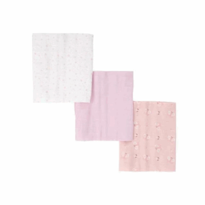 PACK 3 MUSELINAS 70X80 100%ALGODON