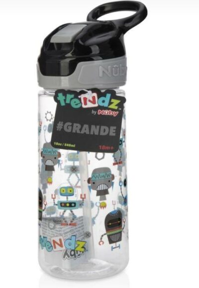 TAZA CON CAÑA ROBOT NUBY 500ml